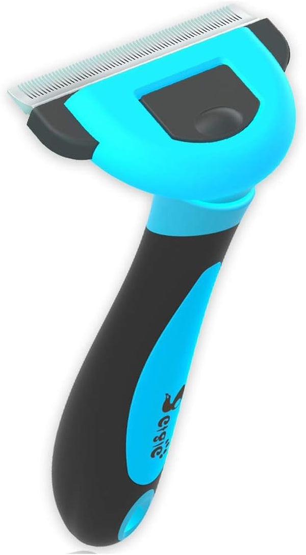 Cat Brush & Cat Comb for Shedding, 2.5Inch Blue - Hair Brush for Long Hair and Short Hair, Pet Grooming Tool for Small to Medium Dogs and Cats, Detangle, Eco Friendly, Weekly Grooming