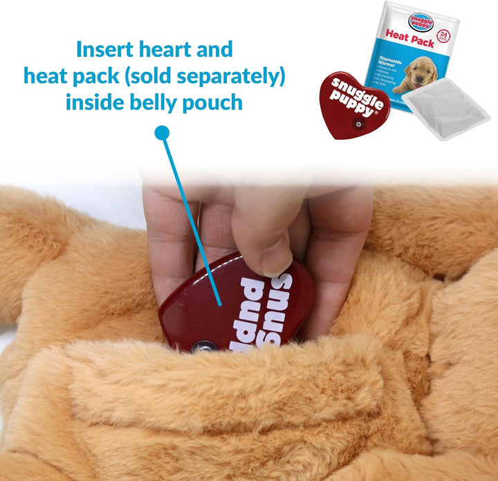 Original  Toys for Small Breeds - Heartbeat Puppy for Dogs - Pet Anxiety Relief and Calming Aid - Comfort Dog Toys for Behavioral Training. Heat Pack Not Included