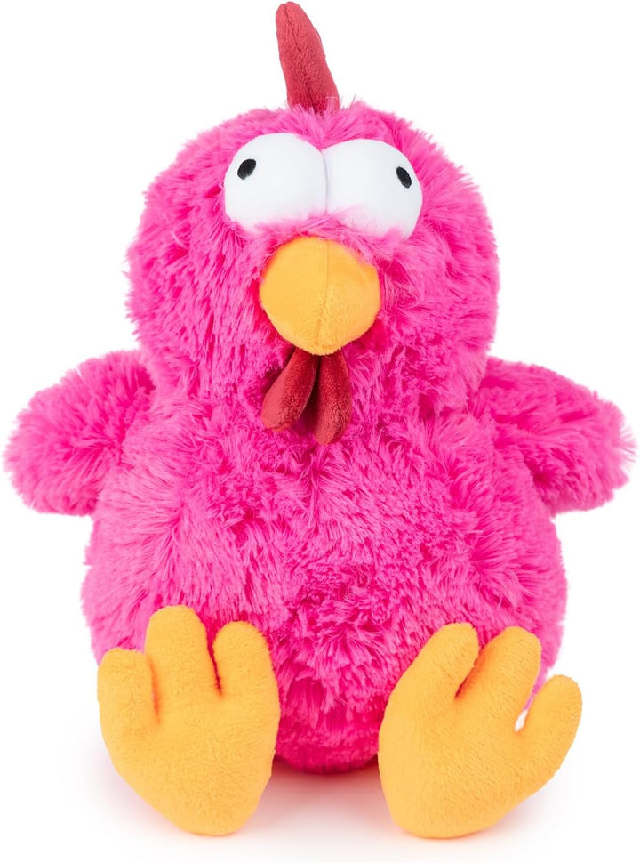 Interactive Squeaky Dog Chew Toy, Ideal Dog Toys for Chewers, Small, Medium & Large Dogs, and Fetch Lovers - Crinkle Duck (Yellow), Large