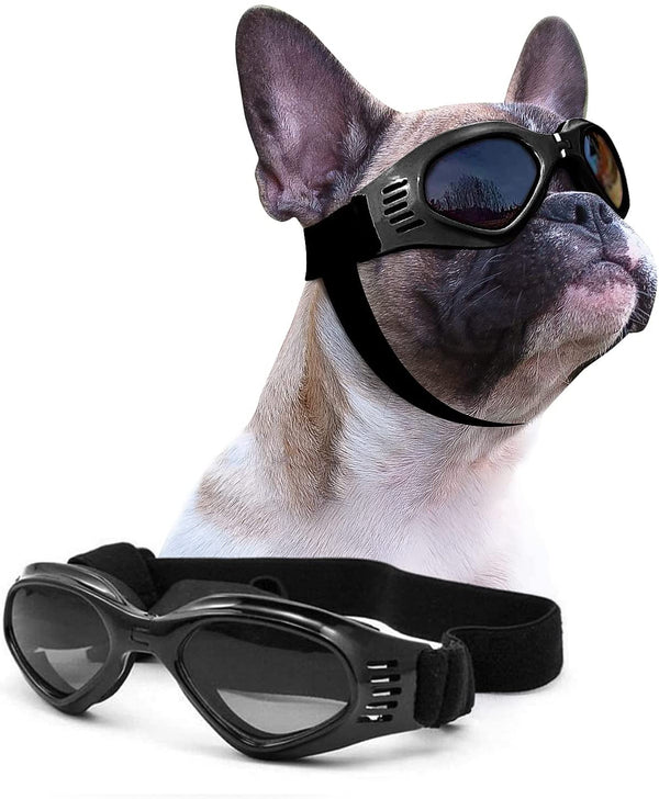 Dog Goggles Medium Breed, Dog Sunglasses for Medium Dogs Eye Protection Windproof, Black