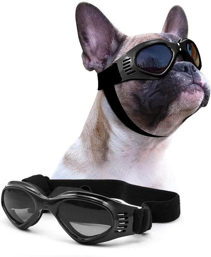 Dog Goggles Medium Breed, Dog Sunglasses for Medium Dogs Eye Protection Windproof, Black