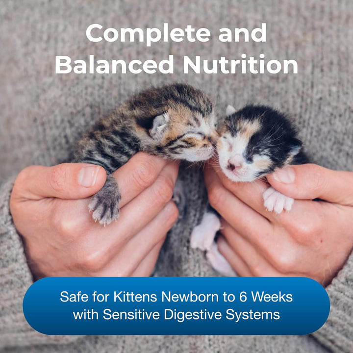 Goat’S Milk KMR Kitten Milk Replacer Powder - 12 Oz - Powdered Kitten Formula with Prebiotics, Probiotics & Vitamins for Kittens Newborn to Six Weeks Old - Easy to Digest