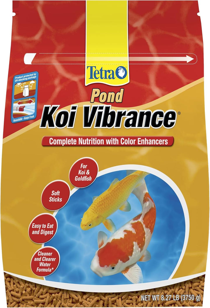pond Koi Vibrance, Soft Sticks, Easy to Digest Floating Pond Food, 5.18 Lbs