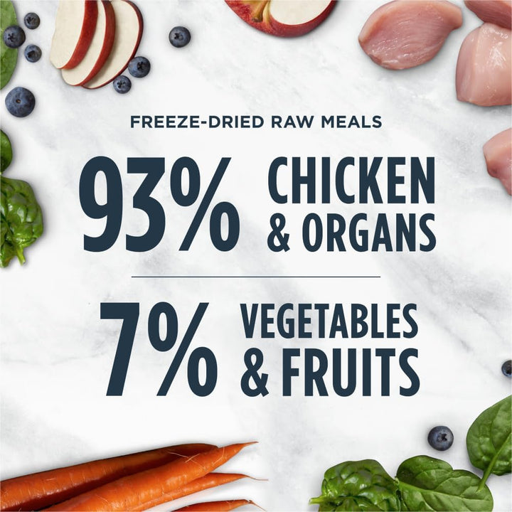 Raw Meals Freeze-Dried Chicken Cat Food, 9.5 Oz. Bag