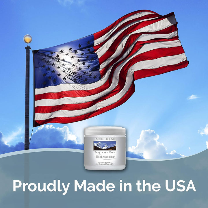 Air Freshener Odor Absorber Gel - 15 Oz, Pack of 2 - Absorbs and Eliminates Odor in Pet Areas, Bathrooms, Cars, & Boats - Made with Essential Oils - Fragrance Free