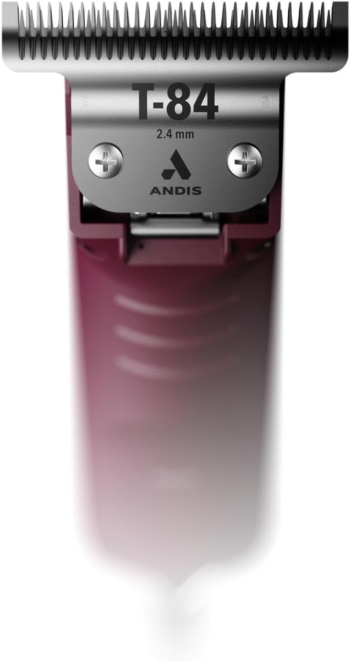 23330 Professional AGC Super 2-Speed Horse Clipper with Detachable Blade - Cool & Quiet Running Design - Includes Ultra Edge Size T-84 Blade for Complete Horse Grooming - Burgundy