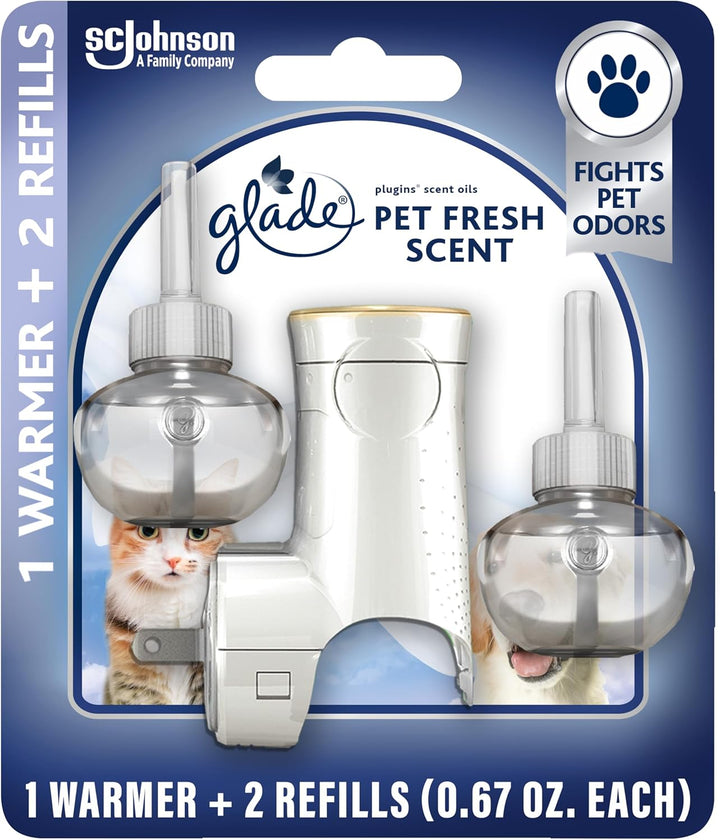 Plugins Refills Air Freshener, Pet Fresh Scent, Scented and Essential Oils for Home and Bathroom, 0.67 Fl Oz, 5 Count