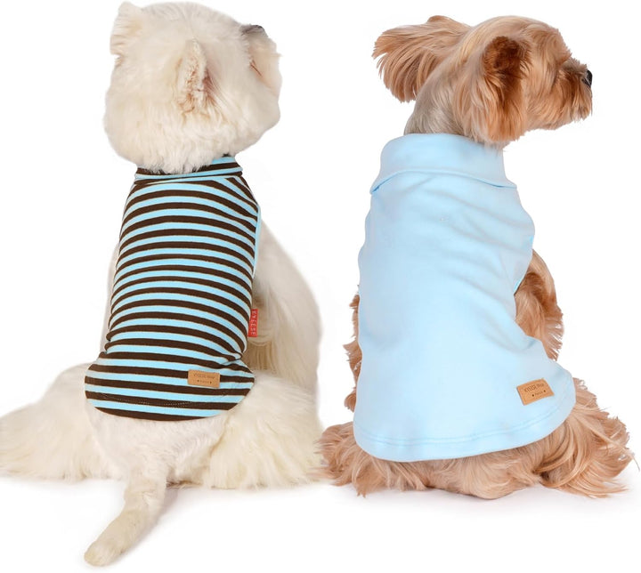 2Pack Dog Sweater Soft Dogs Clothes Warm Dachshund Clothes Turtleneck Pets Coats Dog Sweaters for Small Dogs Girl Pullover Small Pet Sweaters Stretchy Pet Sweatshirt