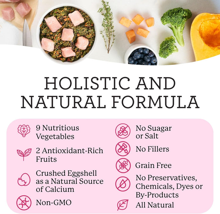 Raw Vibrance Grain Free Dehydrated Foundation for Raw Diet Dog Food (6 Pounds)