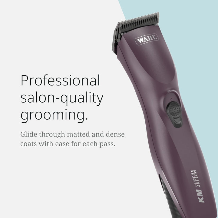 Pro Animal KM Supera Cordless Pet Clipper - Pet Clipper for Cat & Dog Grooming - Battery Powered Cordless Clipper - Features LOCKGUARD Technology