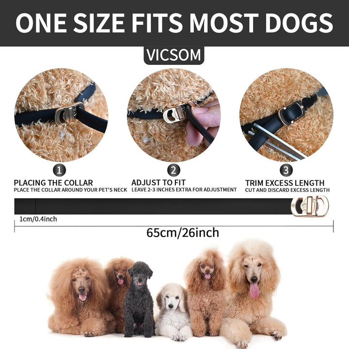 4 Pack Flea Collar for Dogs, Dog Flea and Tick Collar 32 Months Flea and Tick Treatment for Dog, Waterproof Adjustable Dog Flea and Tick Prevention Collar for Small Medium Large Dog Puppy, Black