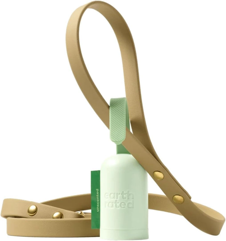 Dog Poop Bag Holder, Durable and Guaranteed Leakproof, Unscented, Dispenser with Starter Roll