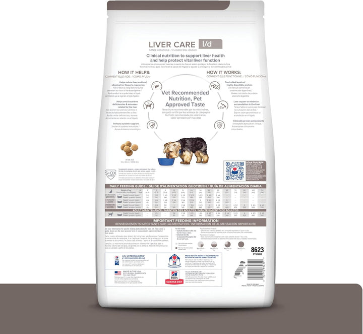 L/D Liver Care Chicken Flavor Dry Dog Food, Veterinary Diet, 17.6 Lb. Bag