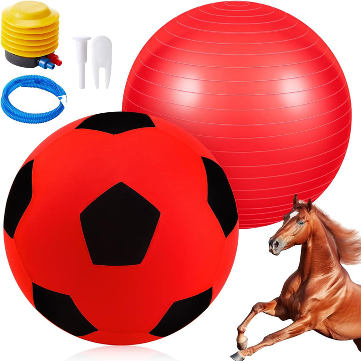 40Inch Giant Herding Ball with Ball Cover anti Burst Please Watch VCR for How to Inflation Horse Toys for Horses Stall Entertainment Play, Pump Included(Blue,Stylish)