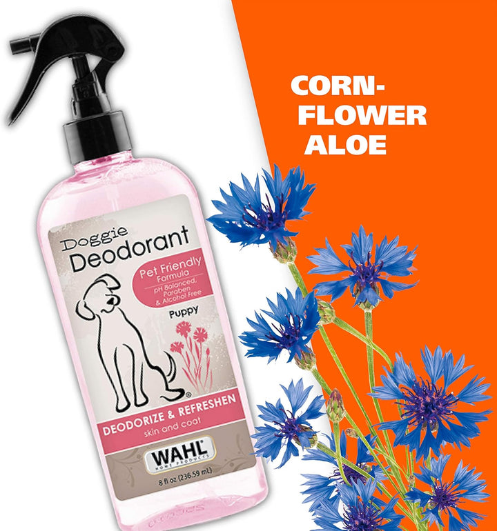 USA Cornflower Scented Pet Deodorant Spray for All Dogs & Cats – Clean Fresh Smell Refreshes & Deodorizes – 8 Oz - Model 820009A