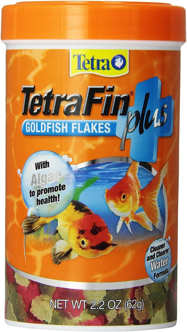 fin plus Goldfish Flakes 7.06 Ounces, Balanced Diet, with Algae to Promote Health