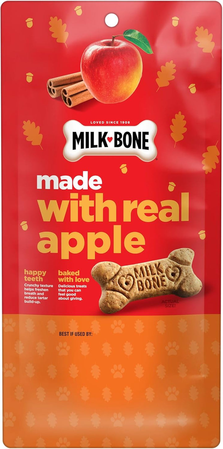 Limited Edition Apple Cinnamon Flavor Biscuit Dog Treats, 8 Ounce