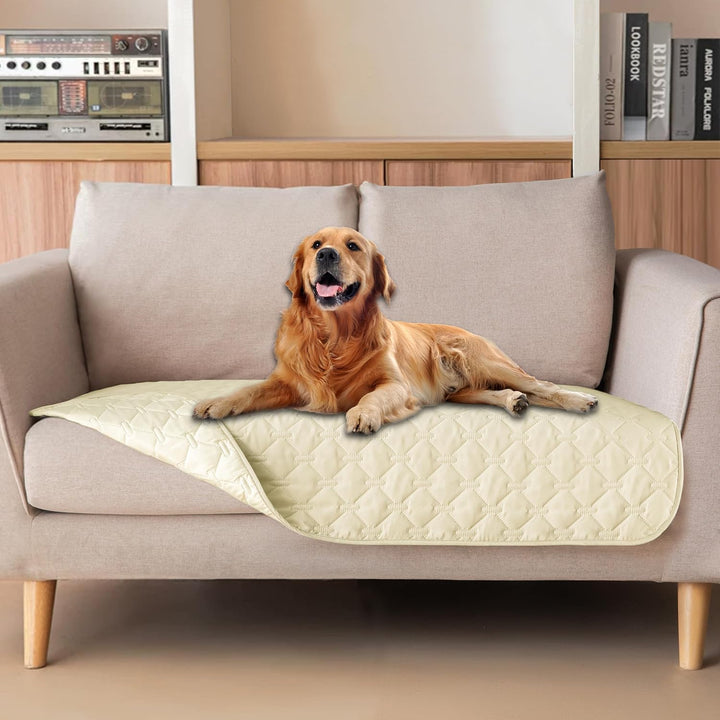 3X Stronger Waterproof Pet Blanket, Scratch Proof Furniture Protector for Dogs Cats, Reversible Cover 30X70 Inch, Dark Grey/Light Grey