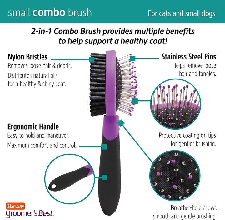 Grooming Supplies, Groomers Best Combo Brush for Dogs and Professionals 6-In-1 Dog Shampoo and Combo Brush Bundle, Good for All Dogs & Coat Types
