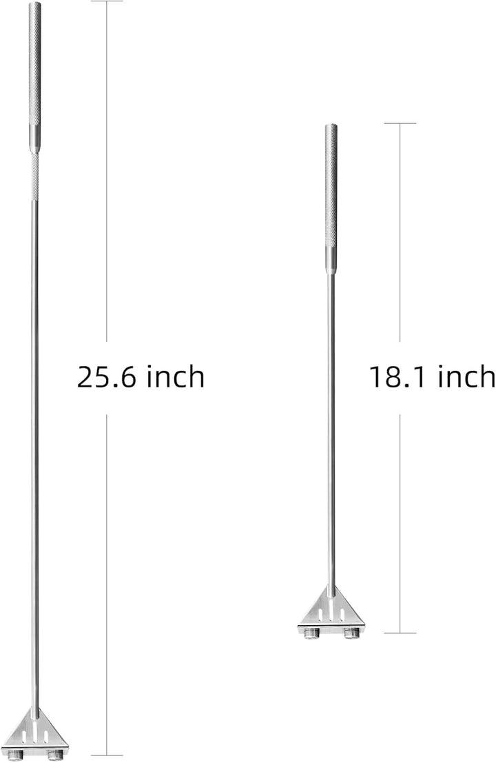 Algae Scraper for Glass Aquariums, 25.6" Fish Tank Cleaner, Stainless Steel Algae Scraper for Fish Tank with 10 Blades, Aquarium Glass Cleaning Tools, Cleaning Accessories