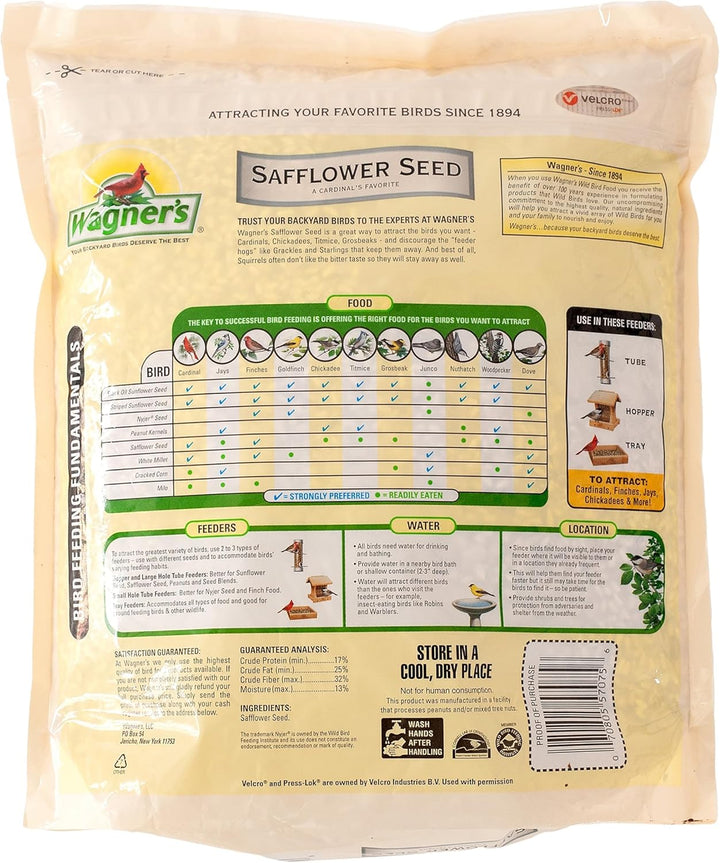 57075 Safflower Seed Wild Bird Food, 5 Pound (Pack of 1)