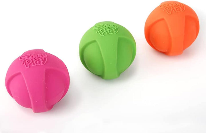 Duraplay Ball Squeaky Latex Dog Toy, Medium 3 Pack