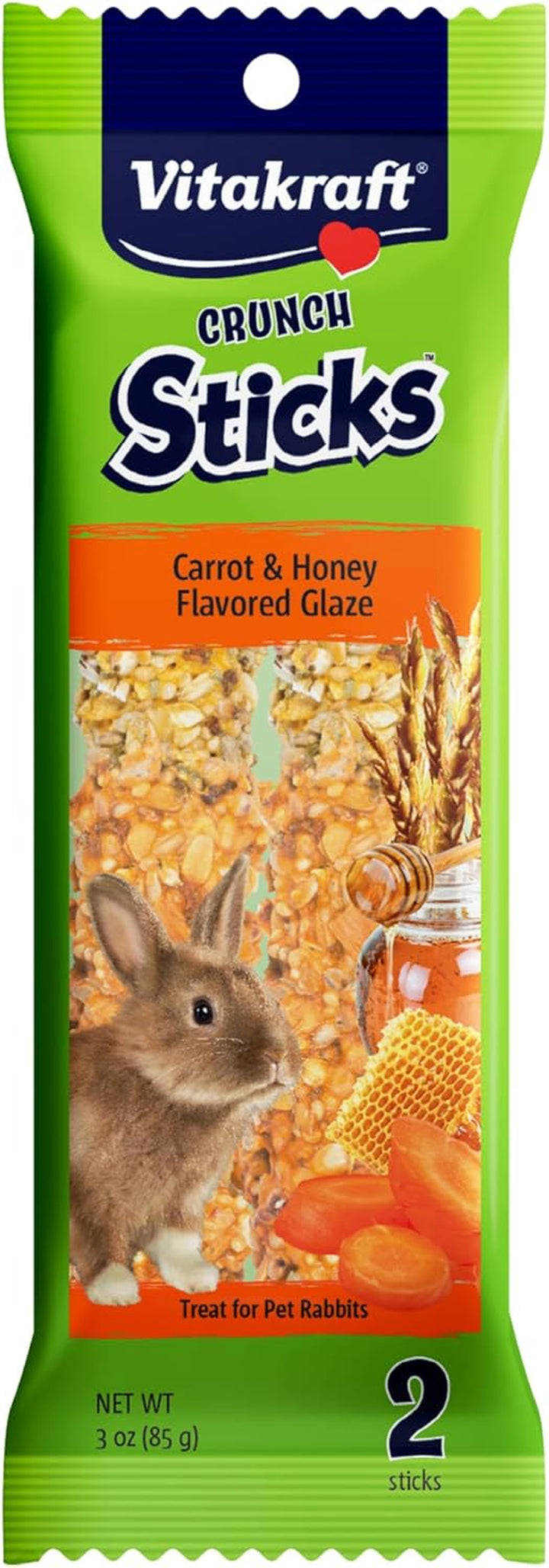 Crunch Sticks Rabbit Treat - Carrot and Honey - Rabbit Chew Sticks (Wild Berry & Honey)