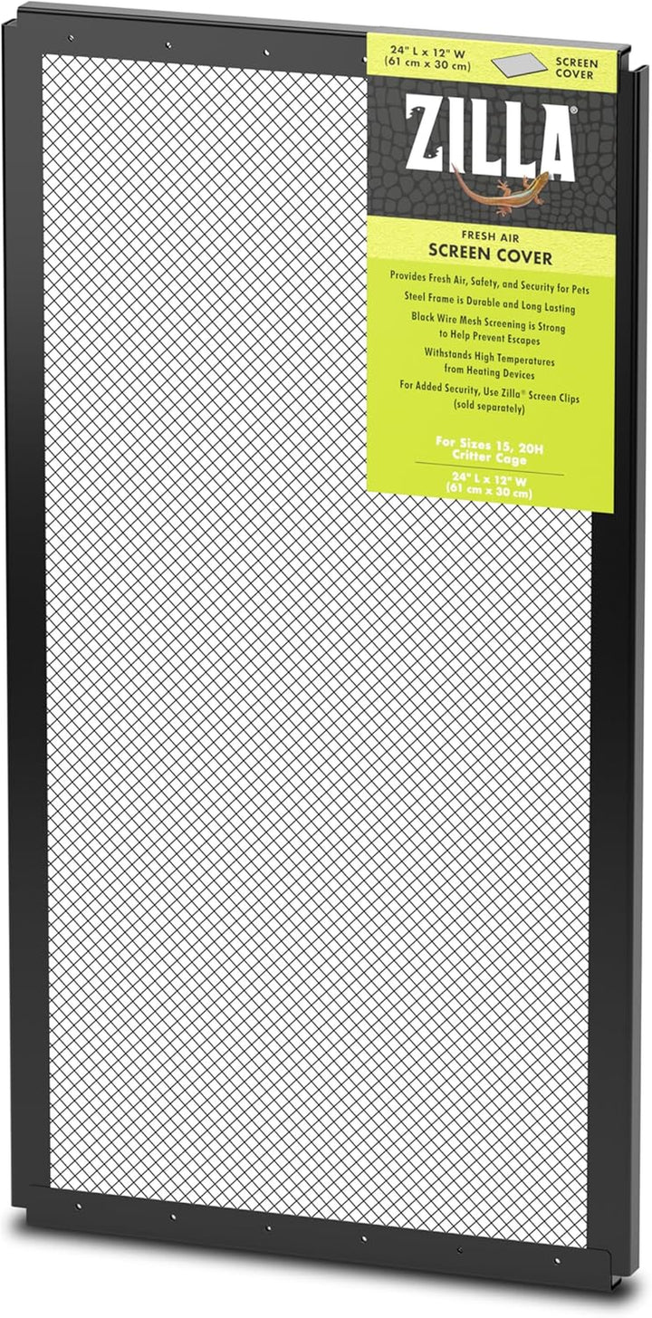Pet Reptile Terrarium Fresh Air Screen Cover, 16" X 8"