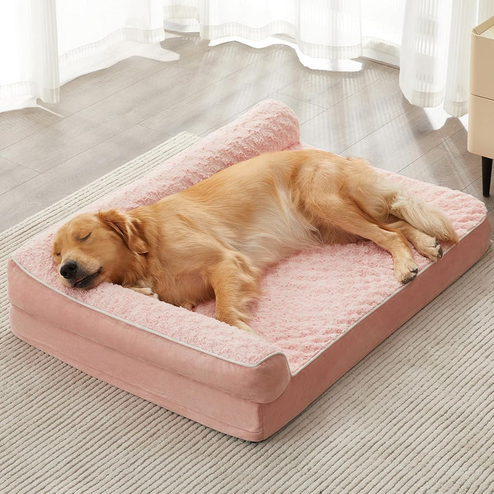 Orthopedic Dog Bed for Large Dogs-Big Waterproof Sofa Dog Bed with Removable Washable Cover, Washable Pet Bed with Waterproof Lining and Nonskid Bottom,Pet Bed for Large Dogs