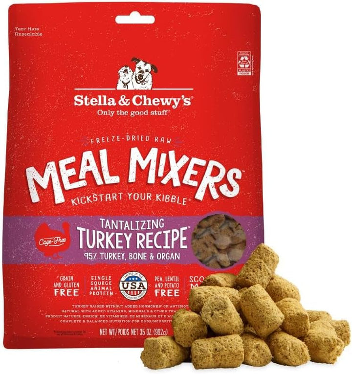 Freeze-Dried Raw Chicken Meal Mixers- Dog Food Topper and Mixer - Made with 95% Cage-Free Chicken, Organs & Bone - Perfect for Picky Eaters - Grain-Free - 3.5Oz