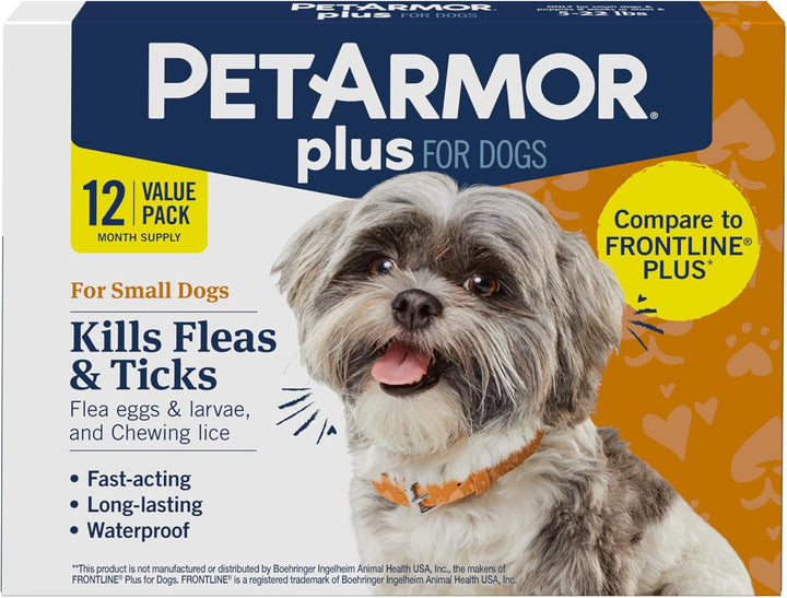 plus Flea and Tick Prevention for Cats over 1.5 Lbs, Cat Flea and Tick Treatment, 6 Doses, Waterproof Topical, Fast Acting