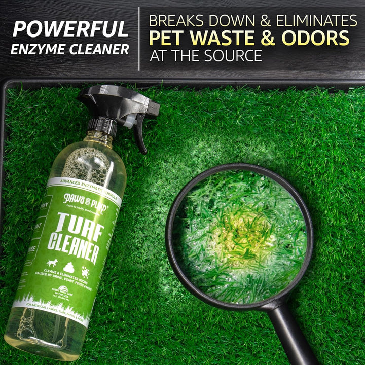 Turf Cleaner for Pet Urine Outdoor and Indoor | Artificial Grass Dog Urine Cleaner That Cleans and Deodorizes Pet Waste on Fake Grass for Dogs - 32 Fl Oz (Single)