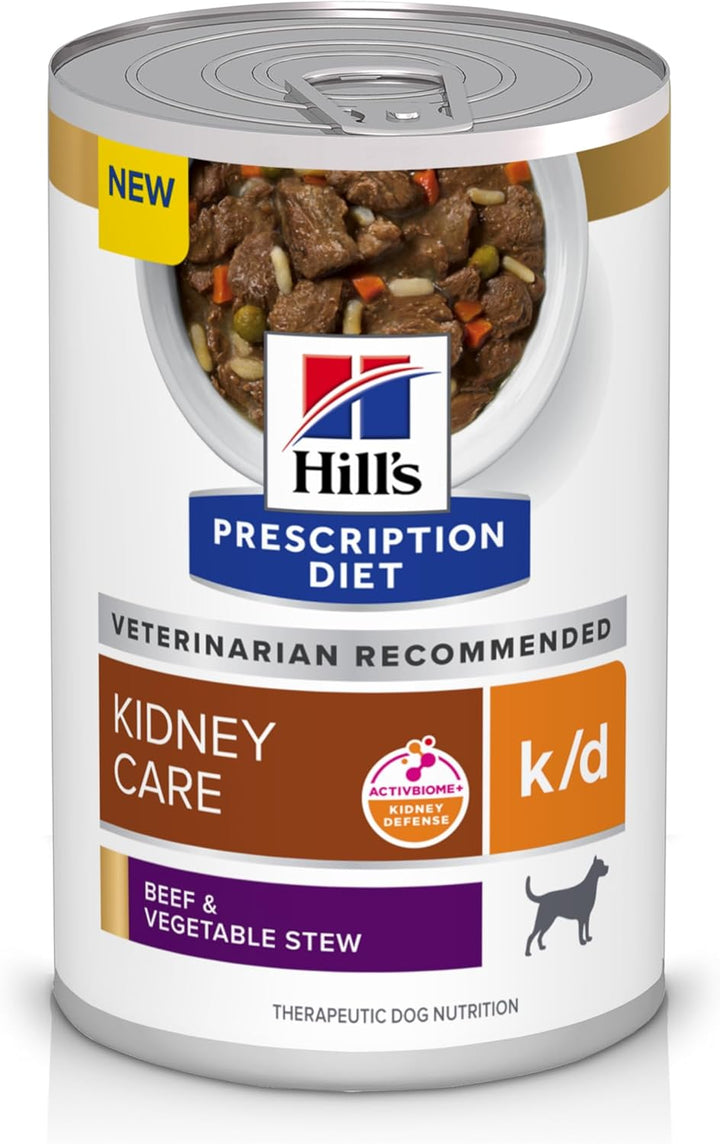 K/D Kidney Care Chicken & Vegetable Stew Wet Dog Food, Veterinary Diet, 5.5 Oz. Cans, 24-Pack