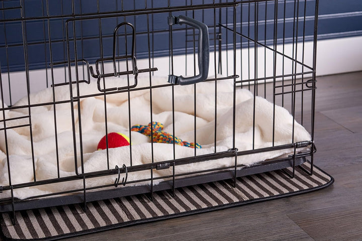 Ultra Soft Faux Fur Pet Crate Liner, Extra Large, 22X36", White