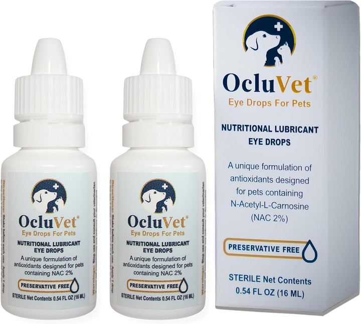 Eye Drops for Pets | Clinically Studied Antioxidants for Pets with Cataracts | Made in the USA | Includes 2% N-Acetyl-L-Carnosine (NAC) | 16Ml