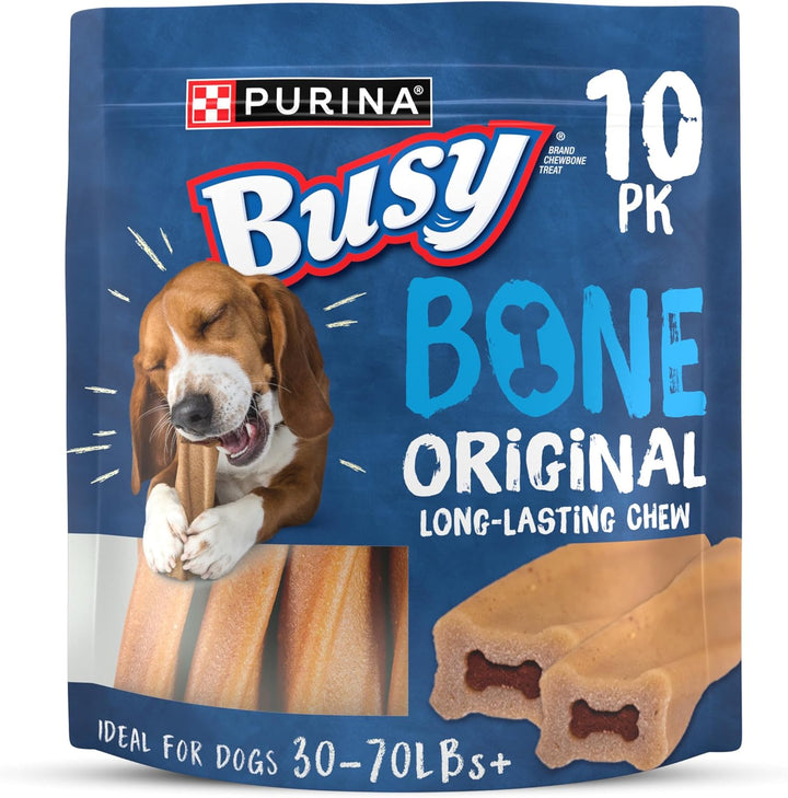 Bone Adult Dog Chew Bone Treats, Original - 10 Ct. Pouch