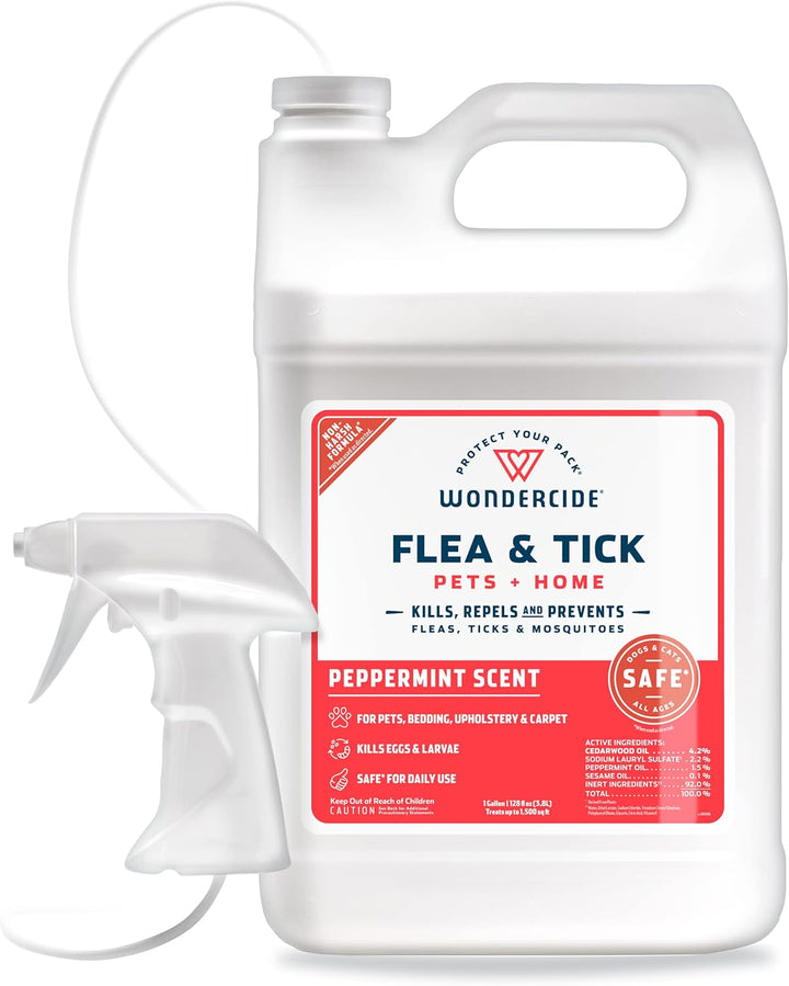 - Flea, Tick & Mosquito Spray for Pets and Home with Natural Essential Oils - Killer, Control, Prevention, Treatment - Lemongrass 16 Oz