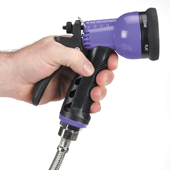 6-In-1 Spray Hoses — Versatile, Brightly Colored Hoses for Use in Pet Grooming Shops - 60", Blue