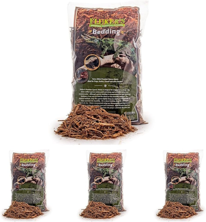 Premium Tropical Cypress Bedding for Reptiles, 5 QT