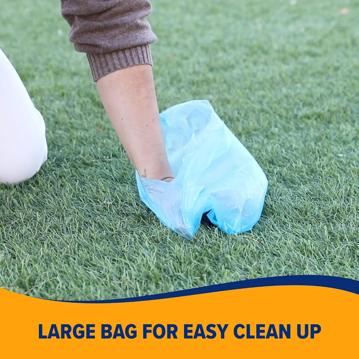 Easy-Tear Disposable Dog and Cat Waste Bags with Activated Baking Soda, 180 Dog Poop Bags, 9 X 14 Inches