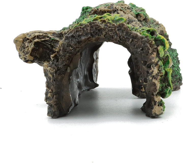 Aquarium Decorations Resin Hollow Tree Trunk Ornament, Bettas House Cave Wood House Decor for Fish Tank (HS-SP207)