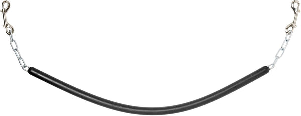 Stall Chain | Stall Area Fence Gate Hardware | Standard Size | Features 2 Double-Ended Snaps | 1" Wide Rubber | 45.5" Long | Black