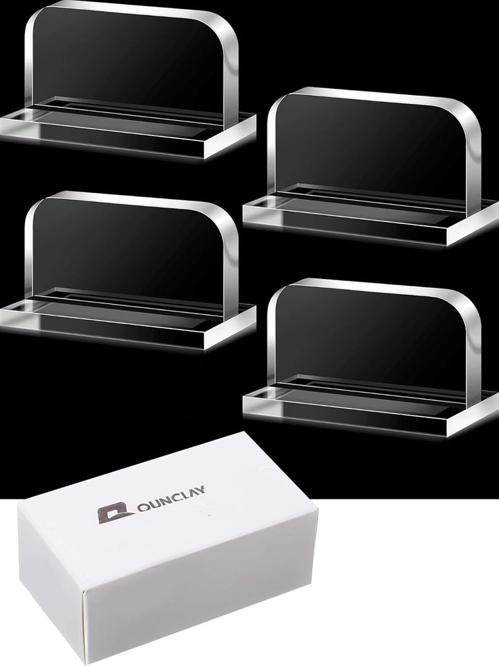 4 Pcs Aquarium Lid Handles Acrylic Fish Tank Cover Handles Adhesive Tank Lid Replacement Handle for Aquarium Fish Tank Lid, 2.36 X 1.38 Inch (Transparent)