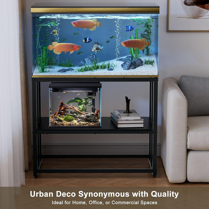 40 Gallon Fish Tank Stand 660LBS Capacity for Aquarium Stand Metal Fish Tank Stand 38.2"X18.5"X29.5" Dual-Layer Design Terrarium Stand Ideal for Home and Office