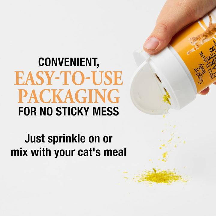 Good 'N' Tasty Triple Flavor Flake Topper & Treat for Cats, 0.8 Ounces, Cat Food Mixer Made with Real Alaskan Salmon, Herring and Shrimp, Complements Daily Diet