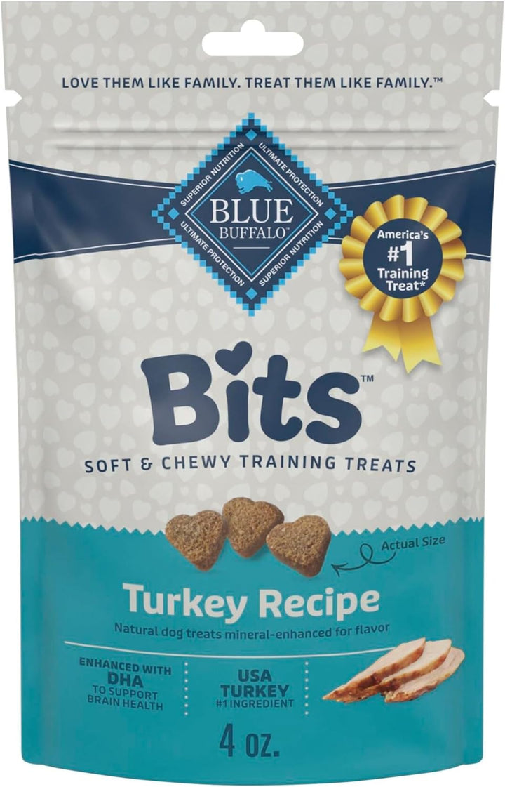 Bits Soft Dog Treats for Training, Made with Natural Ingredients & Enhanced with DHA, Chicken Recipe, 19-Oz Bag