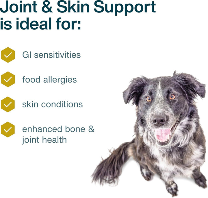 Frozen Fresh Dog Food for Sensitive Skin Allergies, Joint Health, Complete Meal or Human Grade Dog Food Topper, Joint & Skin Support, 18 Oz (Pack of 7)