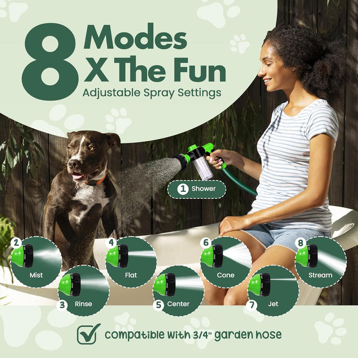 Soap & Shampoo Dispenser for Pet Wash and Garden Hose Sprayer Nozzle by