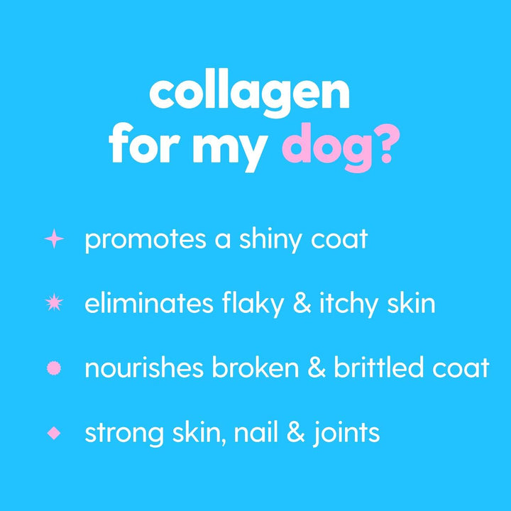 Premium Grass-Fed Collagen for Dogs Skin and Coat Supplement, Cats |  Liquid Collagen | Itch Relief for Dogs with Allergies, Biotin, Vitamin C and Hyaluronic Acid | Made in USA