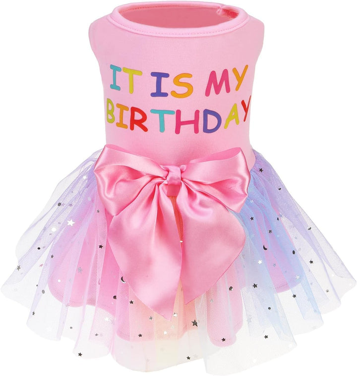 Classic Plaid Dog Dress Cute Puppy Clothes Outfit Medium